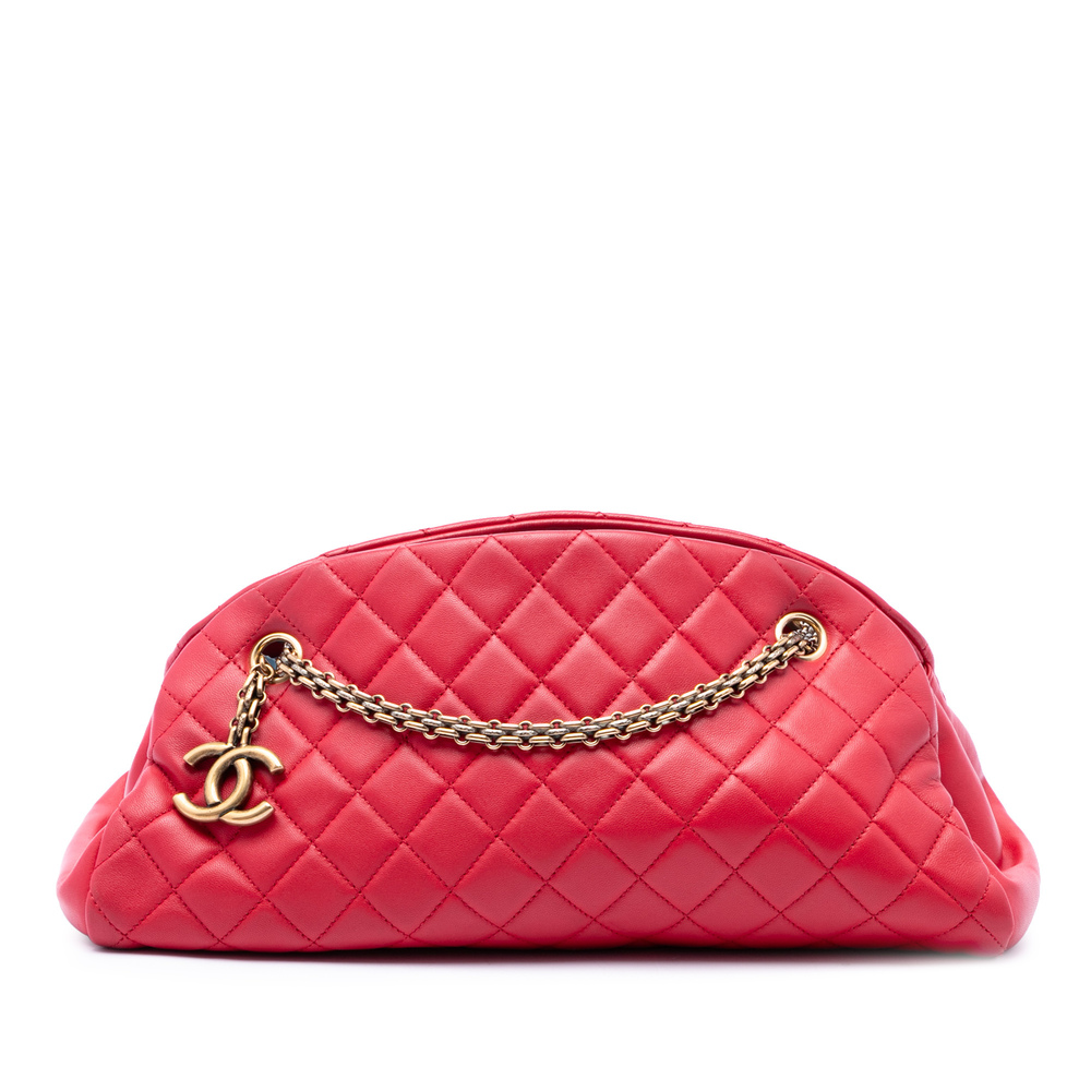 Pre-Loved Chanel Medium Lambskin Just Mademoiselle Bowling Bag